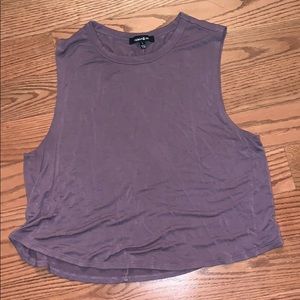 Purple crop top